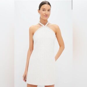 Tuckernuck Cream Tweed & Pearl Petra Mini Dress